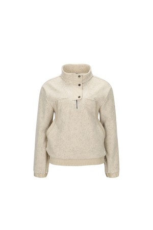 WOMEN HALF ZIP-UP L/T-SHIRT_LE