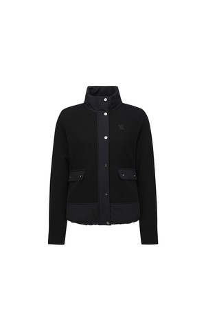 W KNIT HYBRID DOWN JK_BK