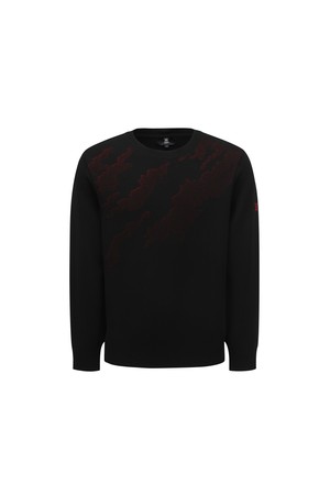 MEN SP CAMO PATTERN SWEATER_BK
