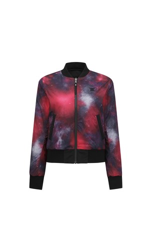 WOMEN SP REVERSIBLE GALAXY PATTERN JACKET_BK