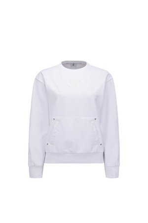 WOMEN SP TEXTURED SWEATSHIRT_WH