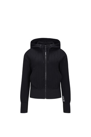 W FULL ZIP-UP HOODY JK_BK