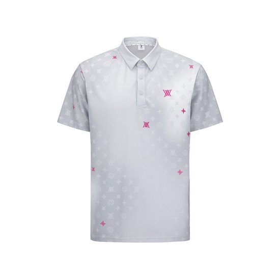 [ANEW GOLF] MEN SM GRADATION PATTERN SHORT T-SHIRT_LG