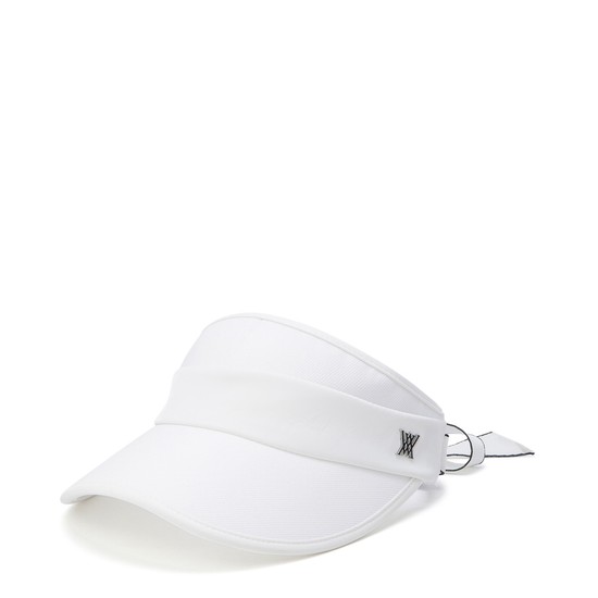 WOMEN CENTRE RIBBON VISOR_WH