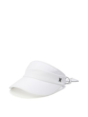 WOMEN CENTRE RIBBON VISOR_WH-a