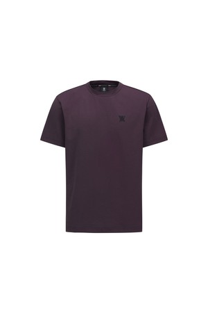[ANEW GOLF] MEN FA ESSENTIAL ROUND T-SHIRT_BU_WINE-a