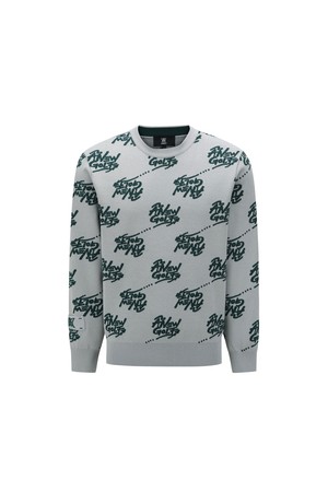 [ANEW GOLF] M LOGO PATTERN JACQUARD PULLOVER_GR_GREY-a
