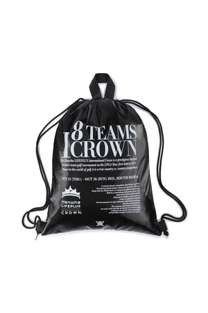 [ANEW GOLF] INTERNATIONAL CROWN GYM SACK_BK_BLACK-a