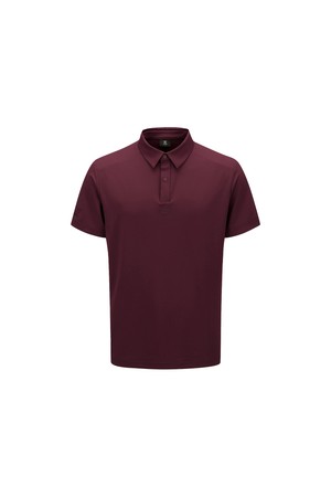 [ANEW GOLF] MEN FA NEW LOGO SHORT T-SHIRT_WI_WINE-a