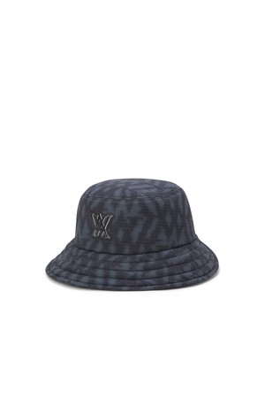 [ANEW GOLF] WOMEN LOGO PATTERN HAT_BK_BLACK-a