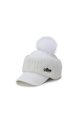 [ANEW GOLF] WOMEN KNITBAND CAP_CR_IVORY-a