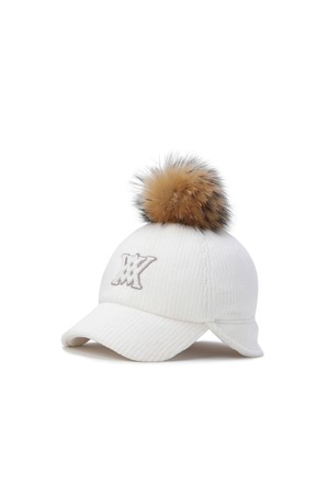[ANEW GOLF] WOMEN SHORT EARFLAP CAP_CR_IVORY-a