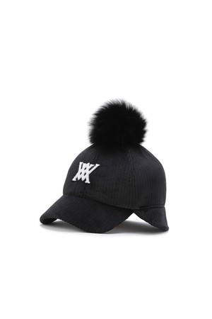 [ANEW GOLF] WOMEN SHORT EARFLAP CAP_BK_BLACK-a