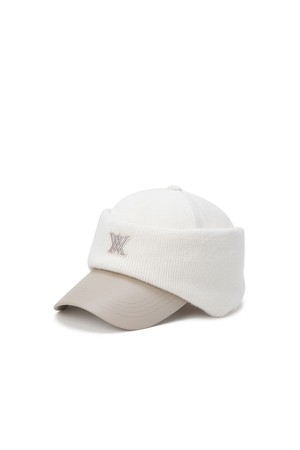 [ANEW GOLF] UNI KNITBAND BALLCAP_CR_IVORY-a