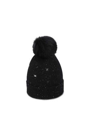 [ANEW GOLF] WOMEN TWINKLE BEANIE_BK_BLACK-a