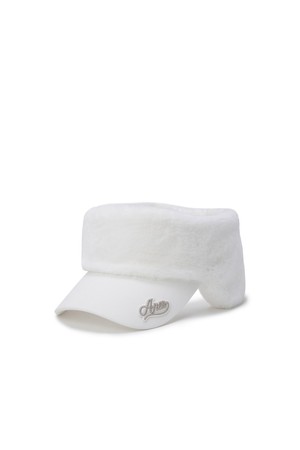[ANEW GOLF] WOMEN FUR VISOR_CR_IVORY-a