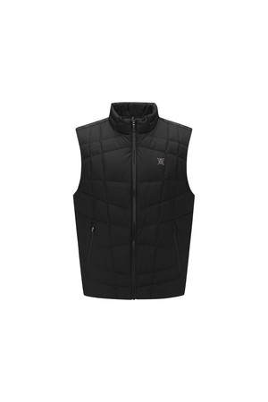 [ANEW GOLF] MEN WI SHADOW SWING DOWN VEST_BK_BLACK-a