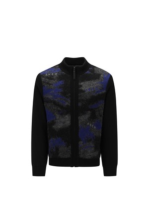 [ANEW GOLF] MEN WI BRUSHSTROKE WINDPROOF KNIT CARDIGAN_BL_BLUE-a