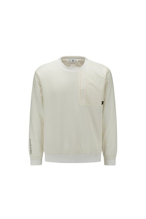 [ANEW GOLF] MEN WI HYBRID PADDED SWEATSHIRT_CR_IVORY-a
