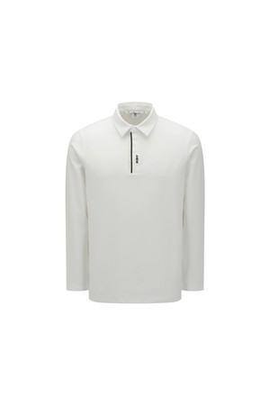 [ANEW GOLF] MEN WI BRUSHED FLEECE LONG T-SHIRT_IV_IVORY-a
