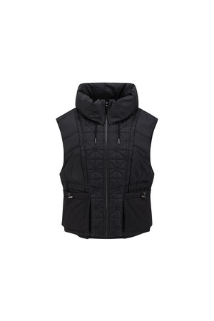 [ANEW GOLF] WOMEN WI HIGH NECK DOWN VEST_BK_BLACK-a