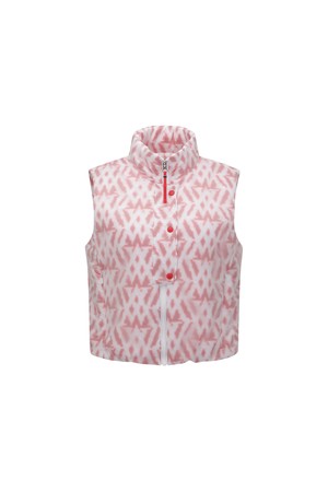 [ANEW GOLF] WOMEN WI LOGO PATTERN VEST_RE_RED-a