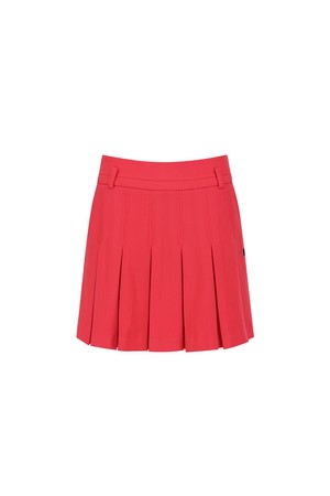 [ANEW GOLF] WOMEN WI BRUSHED FLEECE PLEATED SKIRT_RE_RED-a