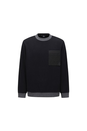 [ANEW GOLF] M QUILTING LOGO POINT MTM_BK_BLACK-a