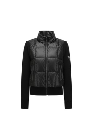 [ANEW GOLF] W GRADATION KNIT DOWN HYBRID JK_BK_BLACK-a