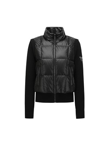 W GRADATION KNIT DOWN HYBRID JK_BK-a