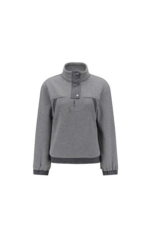 [ANEW GOLF] W HALF ZIP-UP L/TS_GR_GREY-a