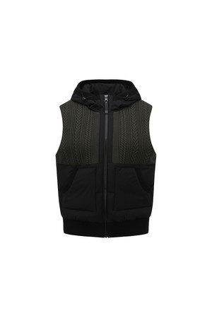 [ANEW GOLF] WOMEN WI HOODED DOWN VEST_KH_KHAKI-a
