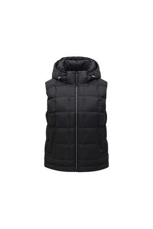 [ANEW GOLF] WOMEN WI HEAVY SHADOW SWING DOWN VEST_BK_BLACK-a