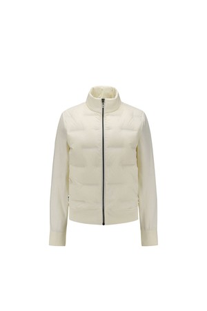 [ANEW GOLF] WOMEN ESSENTIAL HYBRID DOWN JACKET_IV_IVORY-a