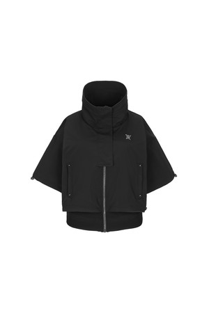 [ANEW GOLF] W NECK POINT SHORT SLEEVE JK_BK_BLACK-a