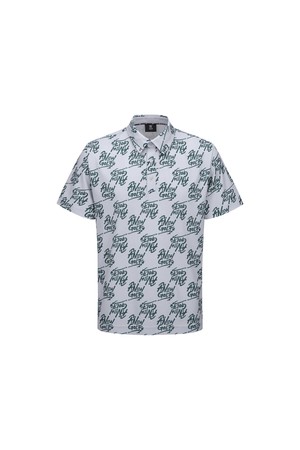 [ANEW GOLF] M LOGO PATTERN SHORT T-SHIRT_GR_GREY-a