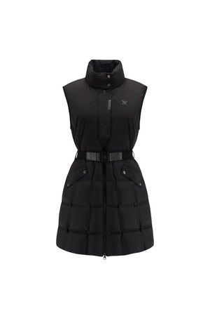 [ANEW GOLF] WOMEN LONG DOWN VEST_BK_BLACK-a
