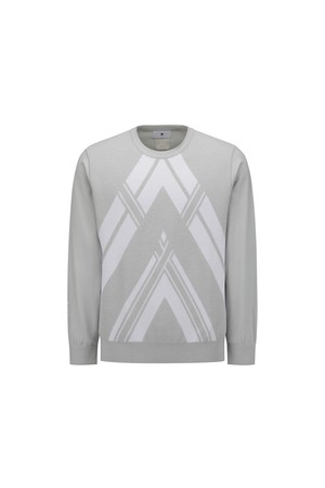 [ANEW GOLF] MEN LINE POINT ROUND SWEATER_LG_NOCOLOR-a