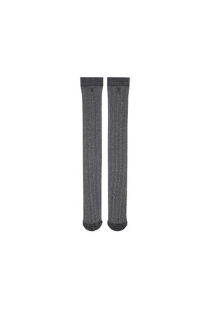 [ANEW GOLF] WOMEN TWINKLE KNEE HIGH SOCKS_BK_BLACK-a