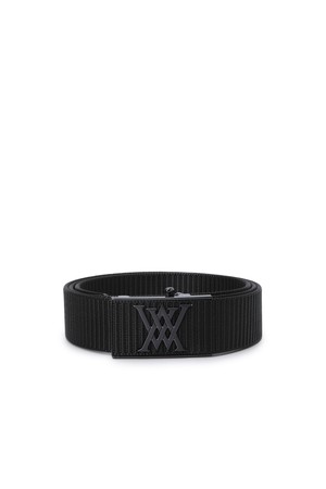 [ANEW GOLF] MEN WEBBING AUTO BELT_BK_BLACK-a