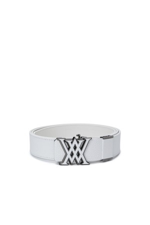 [ANEW GOLF] MEN AUTO EMBO BELT_WH_WHITE-a