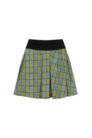 [ANEW GOLF] WOMEN PATTERN SKIRT_YE_YELLOW-a
