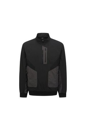 [ANEW GOLF] MEN INCISION ANORAK JACKET_BK_BLACK-a
