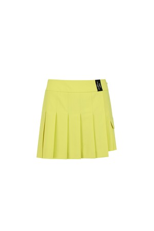 [ANEW GOLF] WOMEN OVER PLEATED HALF PANTS_YE_YELLOW-a