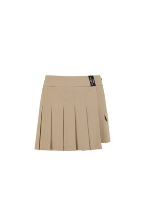 [ANEW GOLF] WOMEN OVER PLEATED HALF PANTS_BE_BEIGE-a