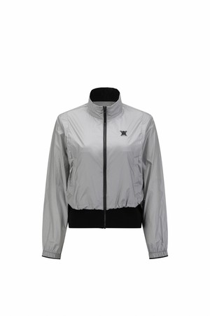 [ANEW GOLF] WOMEN METALLIC JACKET_SI_GREY-a