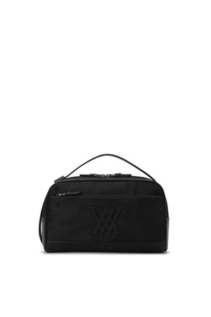 [ANEW GOLF] UNI CAMO JACQUARD POUCH_BK_BLACK-a