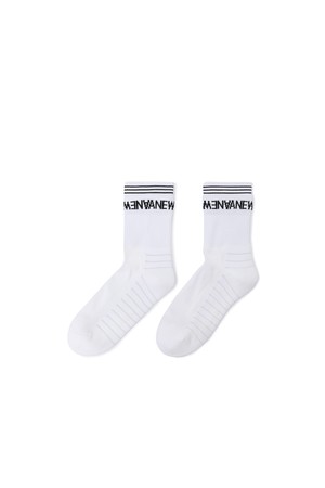 [ANEW GOLF] MEN ESSENTIAL MIDDLE SOCKS_WH_WHITE-a