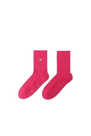 [ANEW GOLF] WOMEN COLOR POP MIDDLE SOCKS_HP_PINK-a