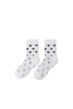 [ANEW GOLF] WOMEN GRADATION SOCKS_WH_WHITE-a